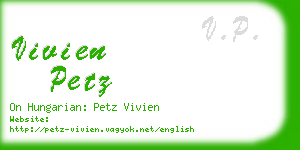 vivien petz business card